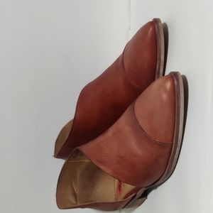 Free People Royale  Leather Flats size 41 Whiskey